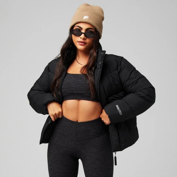 Fabletics Jackets & Blazers - Fabletics Essential Black Puffer Jacket Coat Size Small Women’s